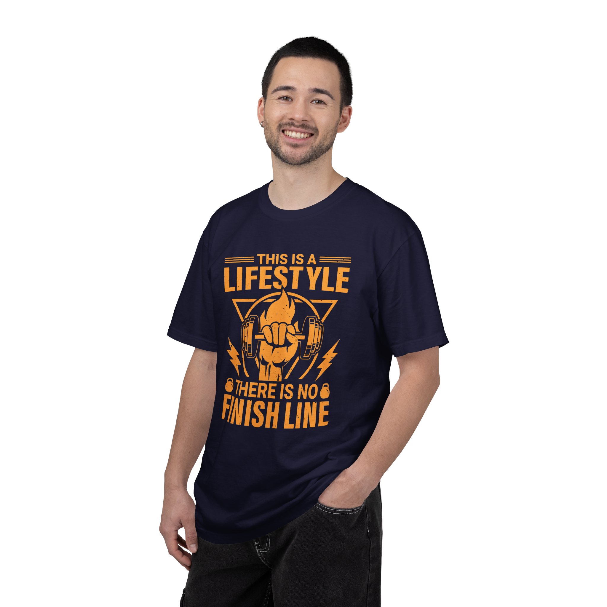 b2 - 6.15b - This Is a Lifestyle There Is No Finish Line T-Shirt – Motivational Running Graphic Tee for Endurance, Commitment & Active Living. - Image 26