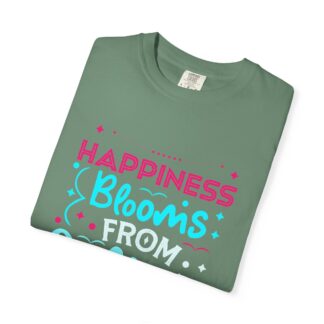 Inspirational quotes Tshirts for Self Love - Happiness Blooms From Within Unisex Tee - Image 23