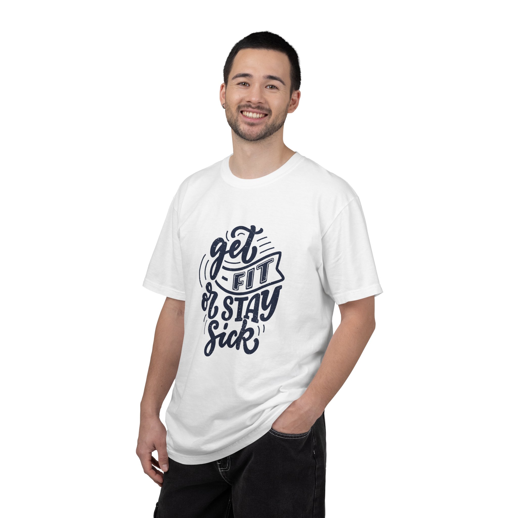 Get Fit or Stay Sick Unisex Garment-Dyed T-Shirt, Workout Tee, Fitness Apparel, Motivational Shirt. - Image 10