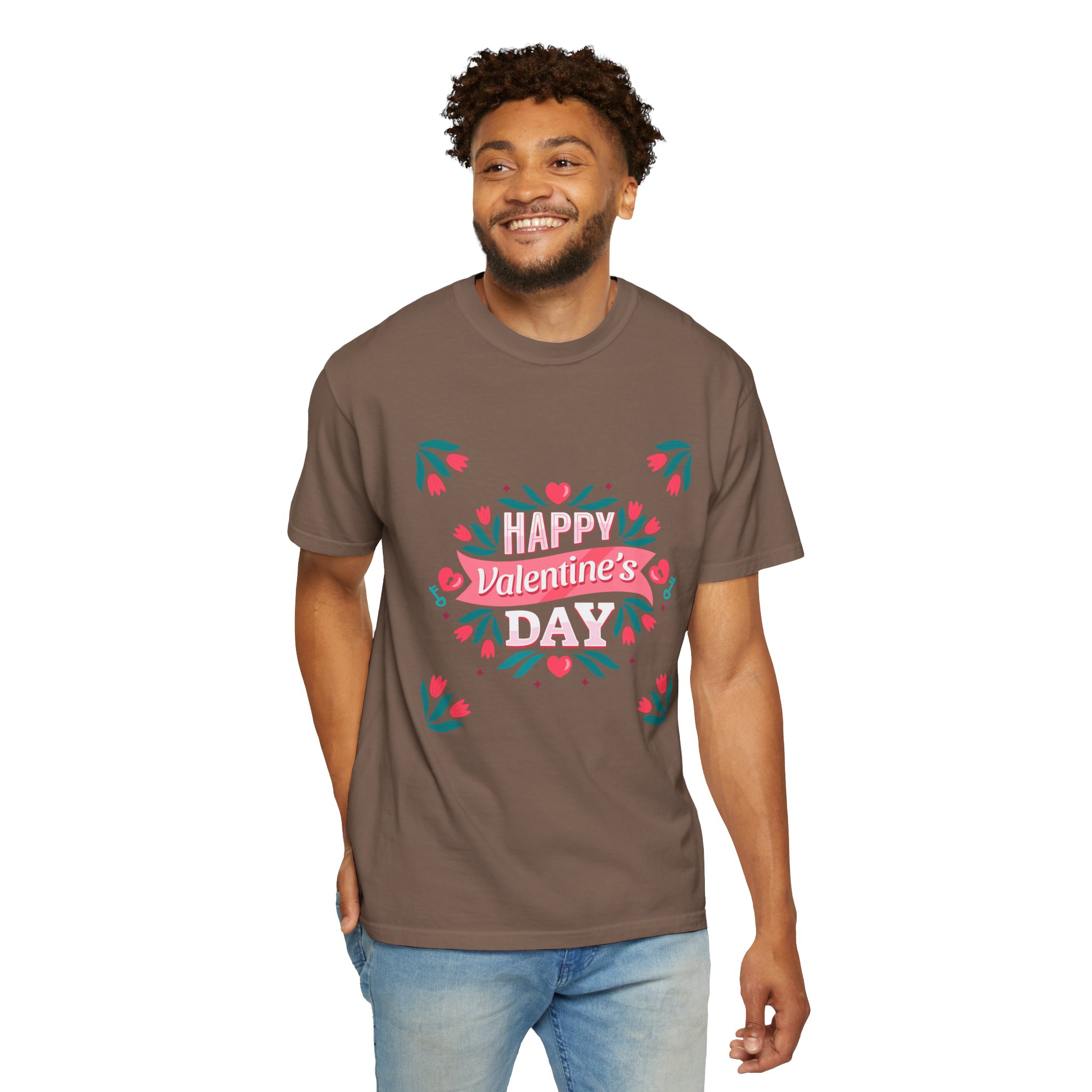 Unisex Valentine’s Day T-shirt, Cute Floral Graphic Tee, Gift for Him or Her, Casual Wear, Trendy Love Shirt. - Image 22