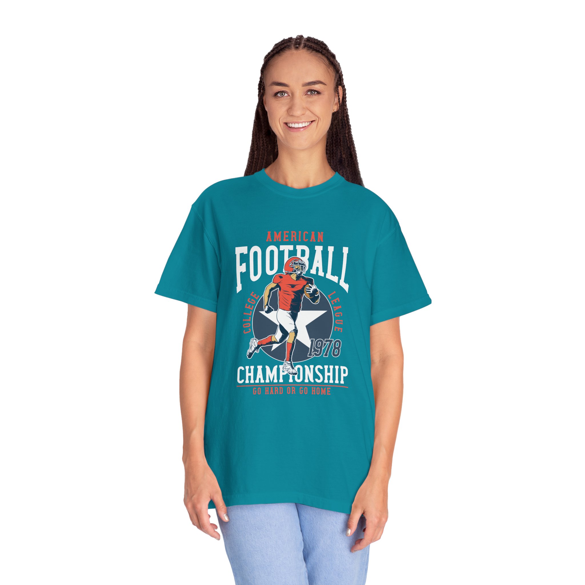 C - 16.19 - Vintage Football Championship T-Shirt, Sports Tee, Unisex Apparel, Gift for Football Fans, Casual Wear, Retro Style, Game Day Shir. - Image 19