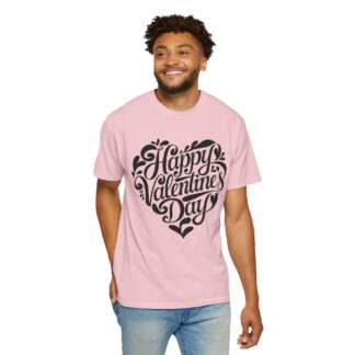 Happy Valentine’s Day Script Heart T-Shirt – Romantic Love Graphic Tee for Couples, Gift Giving & Festive Celebration. - Image 54