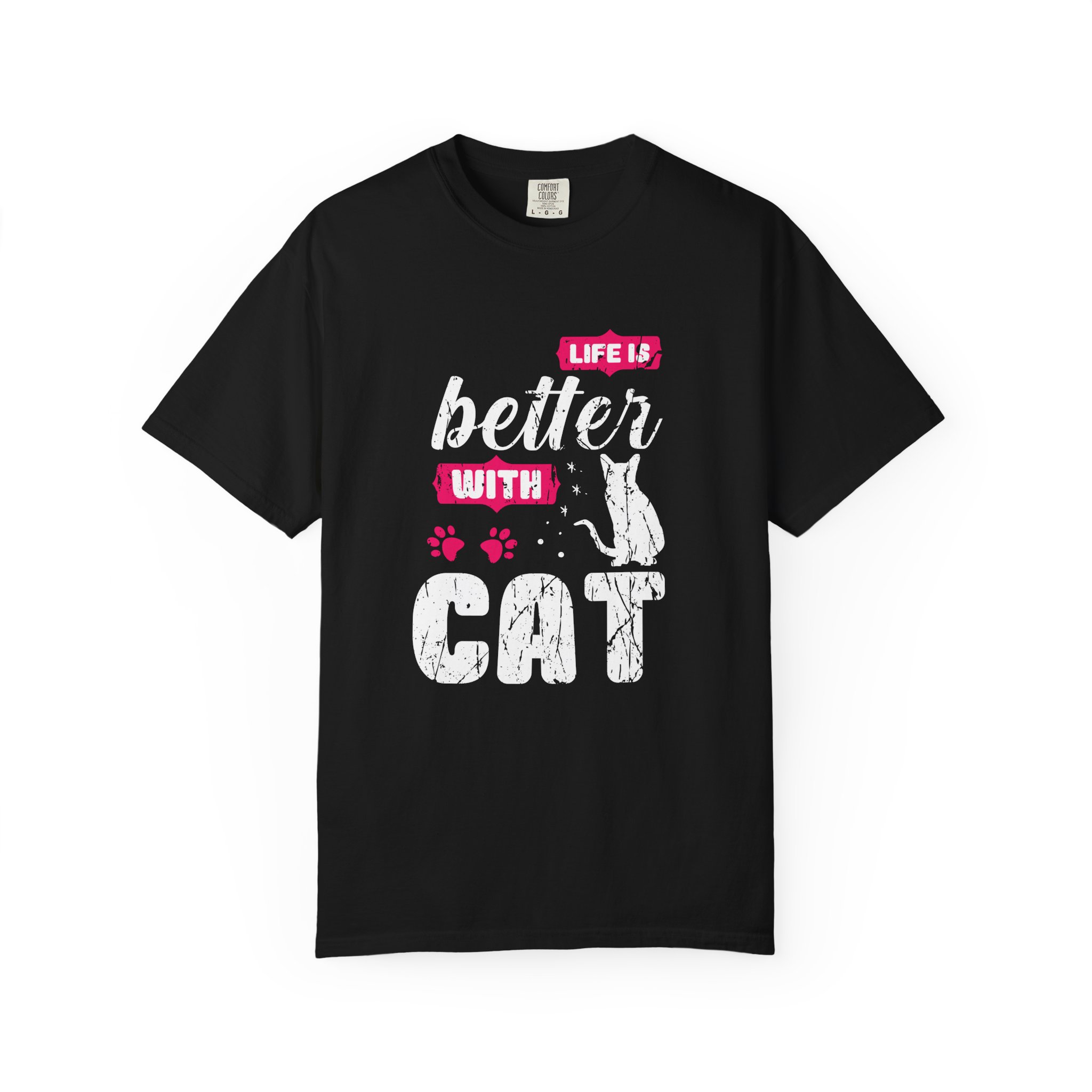 b2 - 5.17 - Life Is Better with Cat T-Shirt – Funny Cat Lover Graphic Tee for Cozy Vibes & Everyday Happiness. - Image 25