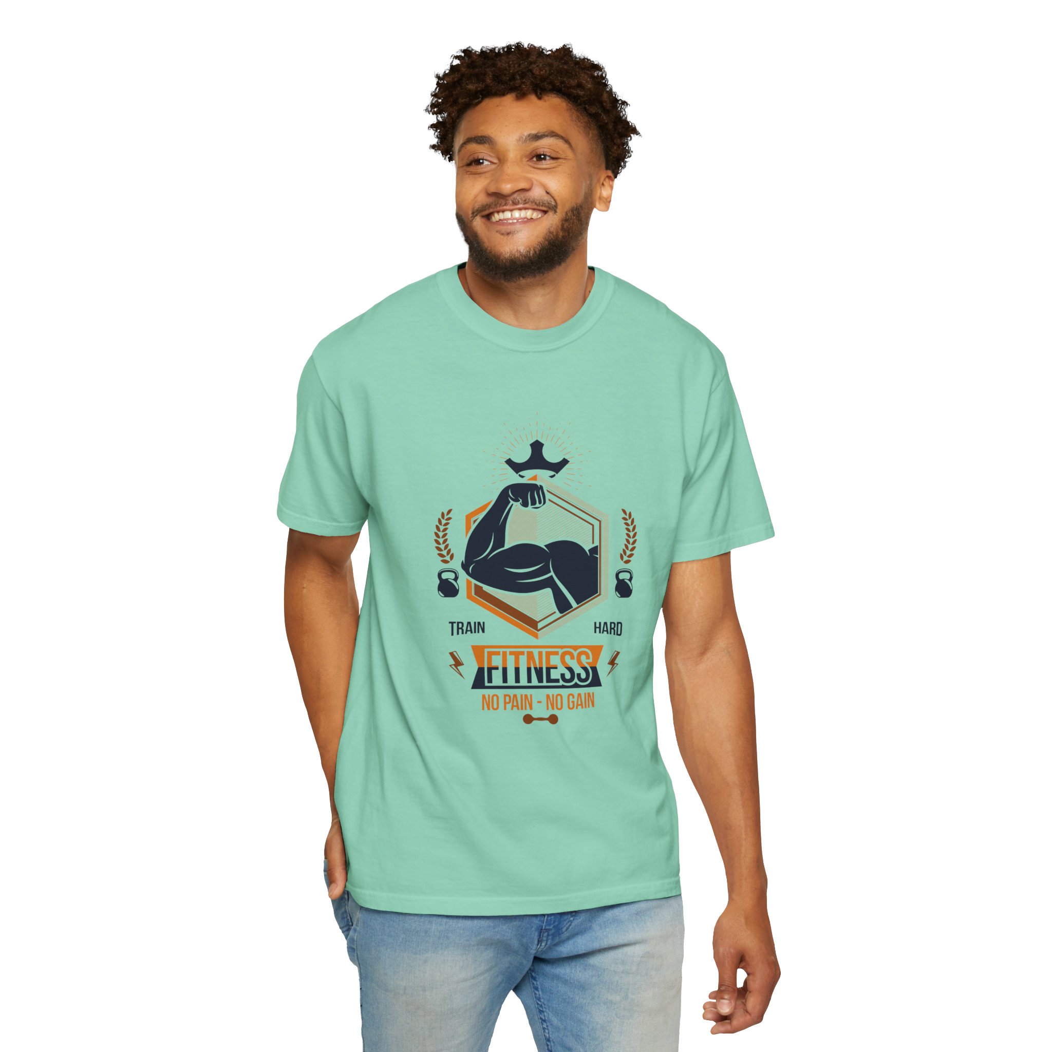 Fitness Gym T-Shirt — "Train Hard, No Pain No Gain" Workout Tee. - Image 22