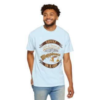 Vintage coffee lover tshirt for Coffee Moments - Capturing Happiness In a Cup Unisex Tee - Image 38