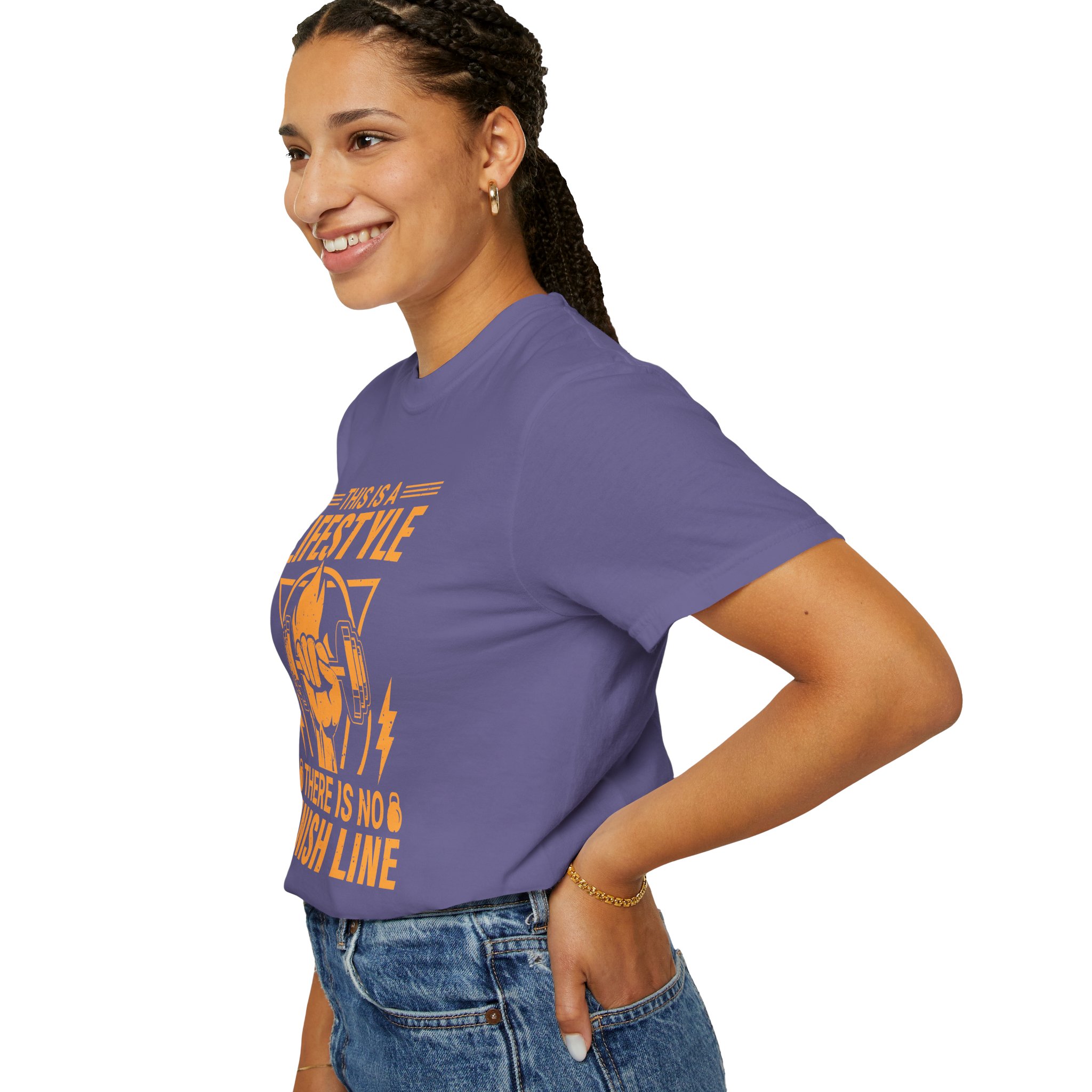 b2 - 6.15b - This Is a Lifestyle There Is No Finish Line T-Shirt – Motivational Running Graphic Tee for Endurance, Commitment & Active Living. - Image 45