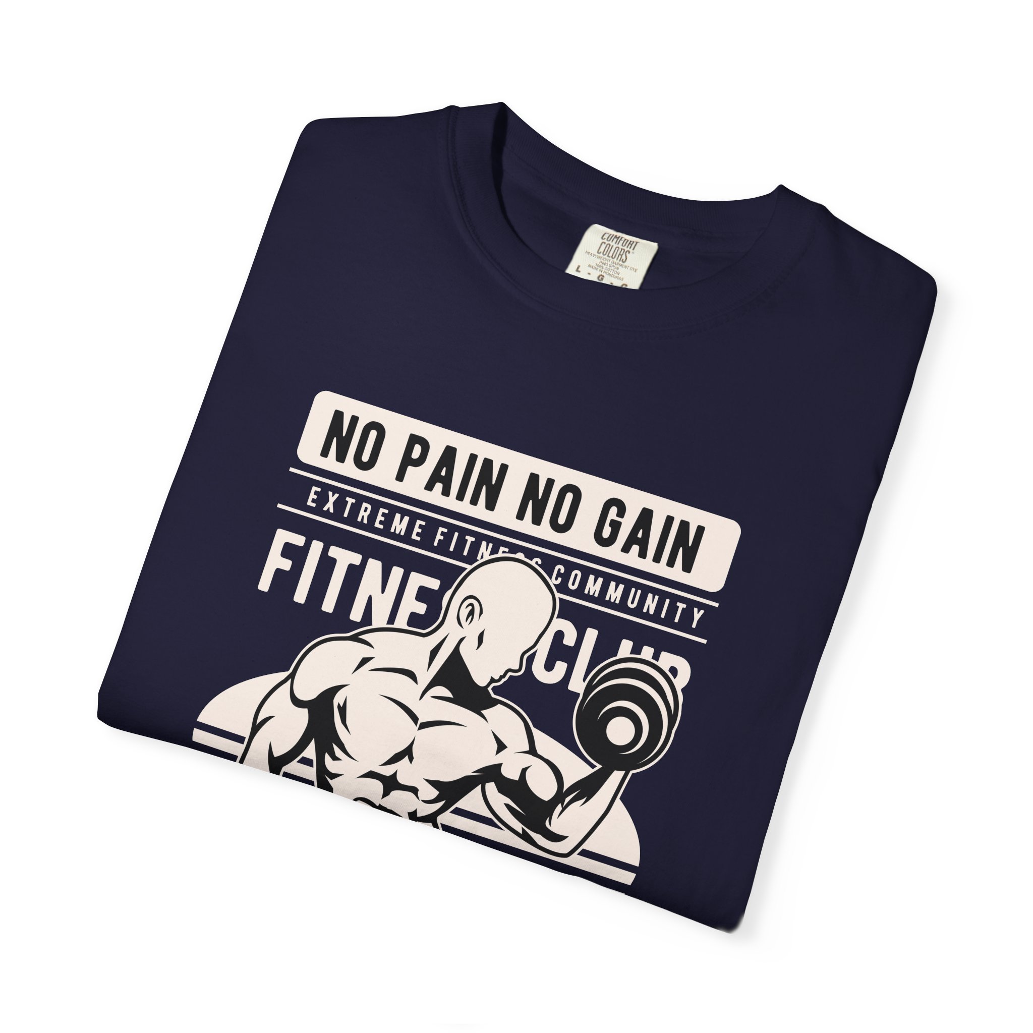 Fitness Motivation T-Shirt, Workout Tee, Gym Gear, Gift for Lifters, Unisex Casual Top, No Pain No Gain Design. - Image 7