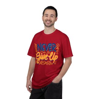 Inspirational quotes t shirt Motivational Wear - Never Give Up T-Shirt - Image 34