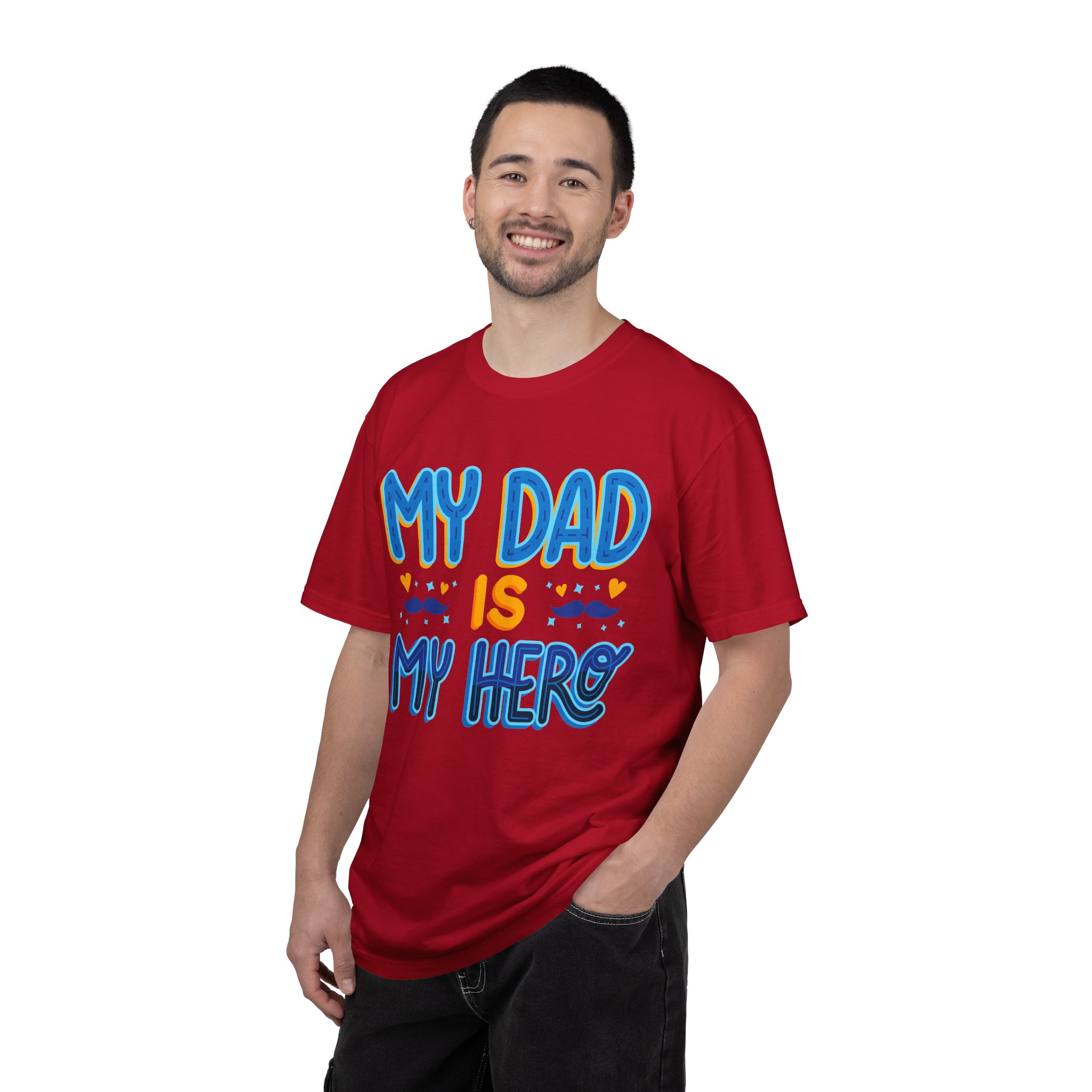My Dad is My Hero Garment-Dyed T-shirt, Father's Day Gift, Unisex Tee, Dad Appreciation, Casual Wear, Birthday Present. - Image 50