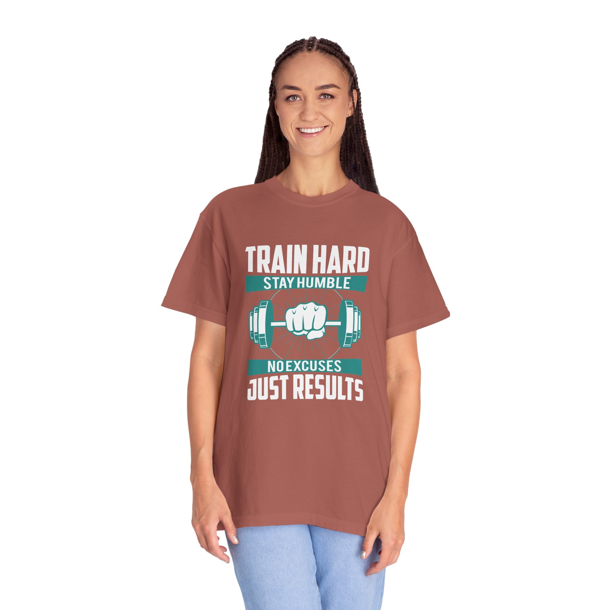 Gym Motivation T-Shirt - Train Hard Stay Humble Design, Fitness Apparel, Athleisure Wear, Workout Gear, Gift for Gym Lovers. - Image 35