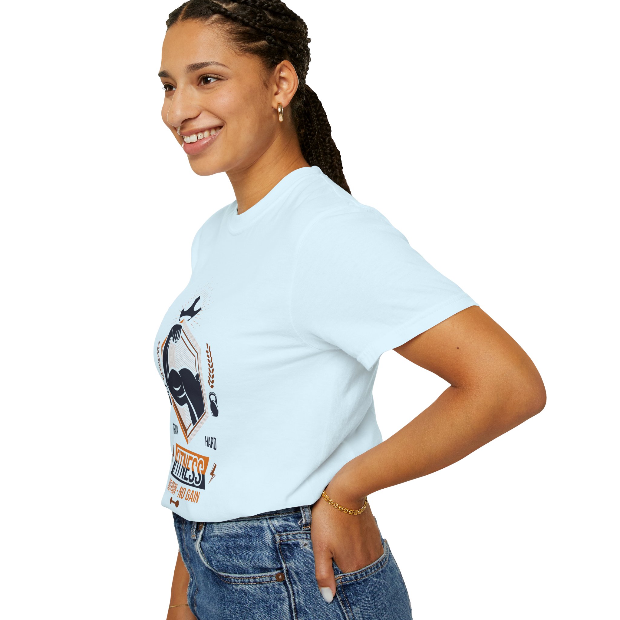 Fitness Gym T-Shirt — "Train Hard, No Pain No Gain" Workout Tee. - Image 37