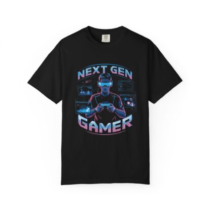 17046209019316998017_2048.jpeg Retro gaming t-shirt with neon graphic for gamers