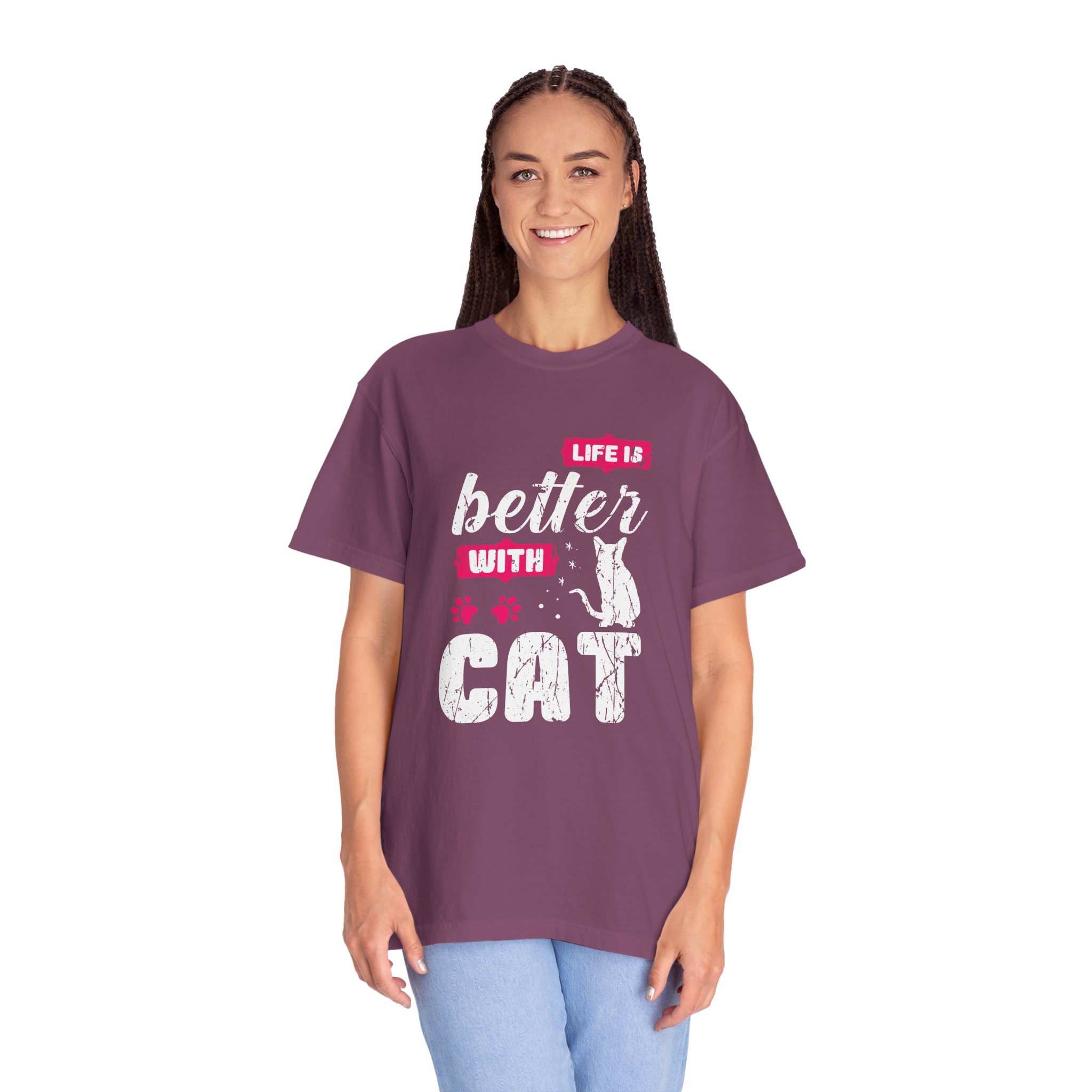 b2 - 5.17 - Life Is Better with Cat T-Shirt – Funny Cat Lover Graphic Tee for Cozy Vibes & Everyday Happiness. - Image 51