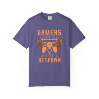 Classic retro game shirt - Gamers Don’t Die They Respawn Unisex Tee - Image 41
