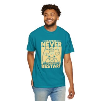 Gamer Controller t shirt for Gamers - Never Restart Gamer Controller Unisex Tee - Image 6