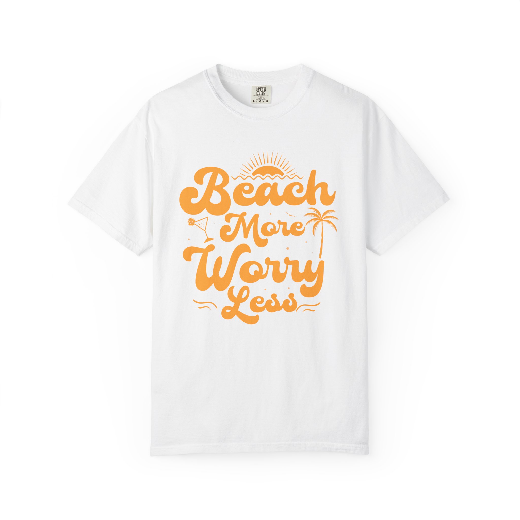 C - 13.12a - Beach Vibes T-Shirt - Unisex Garment-Dyed Tee, Summer Apparel, Gift for Beach Lovers, Vacation Outfit, Relaxing Days. - Image 9