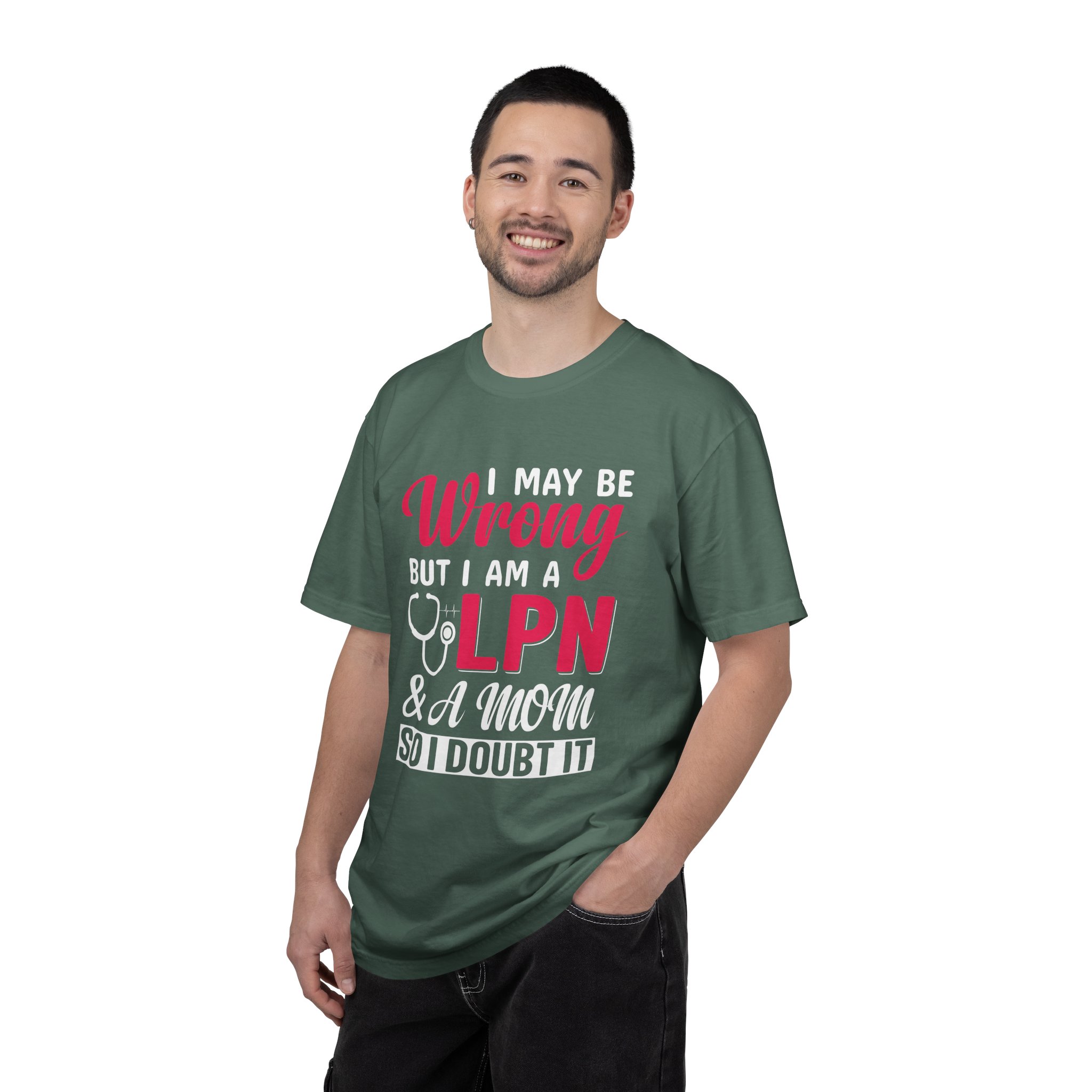 C - 19.20 - Garment-Dyed T-Shirt - Fun 'Wrong LPN' Tee for Nurses, Gifts for Healthcare, Cute Uniform Top, Casual Wear, Humor Apparel, - Image 18