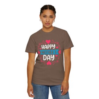 “Happy Mother’s Day” Heart Design T-Shirt – Cute Love Graphic Tee for Moms, Perfect Gift Giving & Celebration Wear. - Image 12