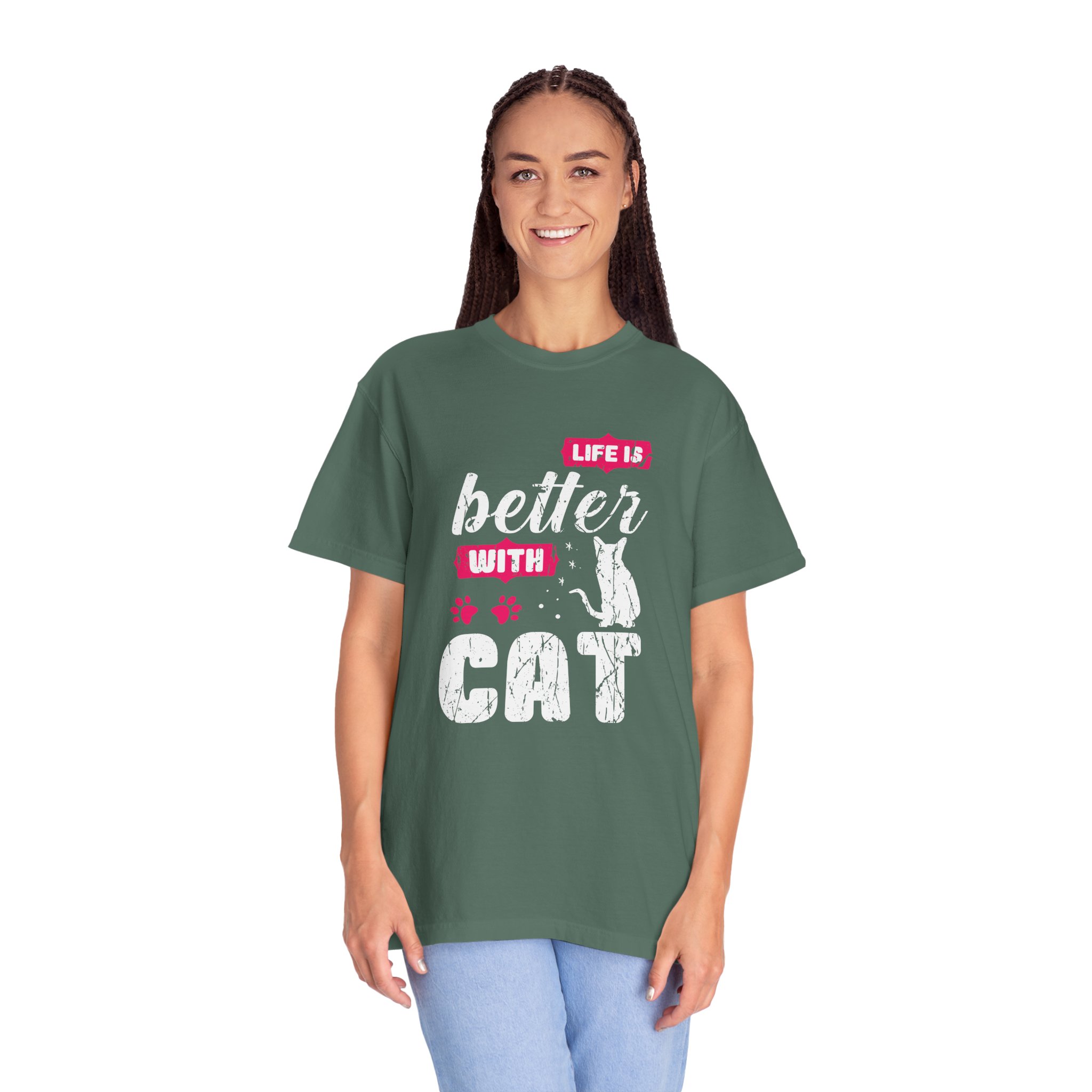 b2 - 5.17 - Life Is Better with Cat T-Shirt – Funny Cat Lover Graphic Tee for Cozy Vibes & Everyday Happiness. - Image 19