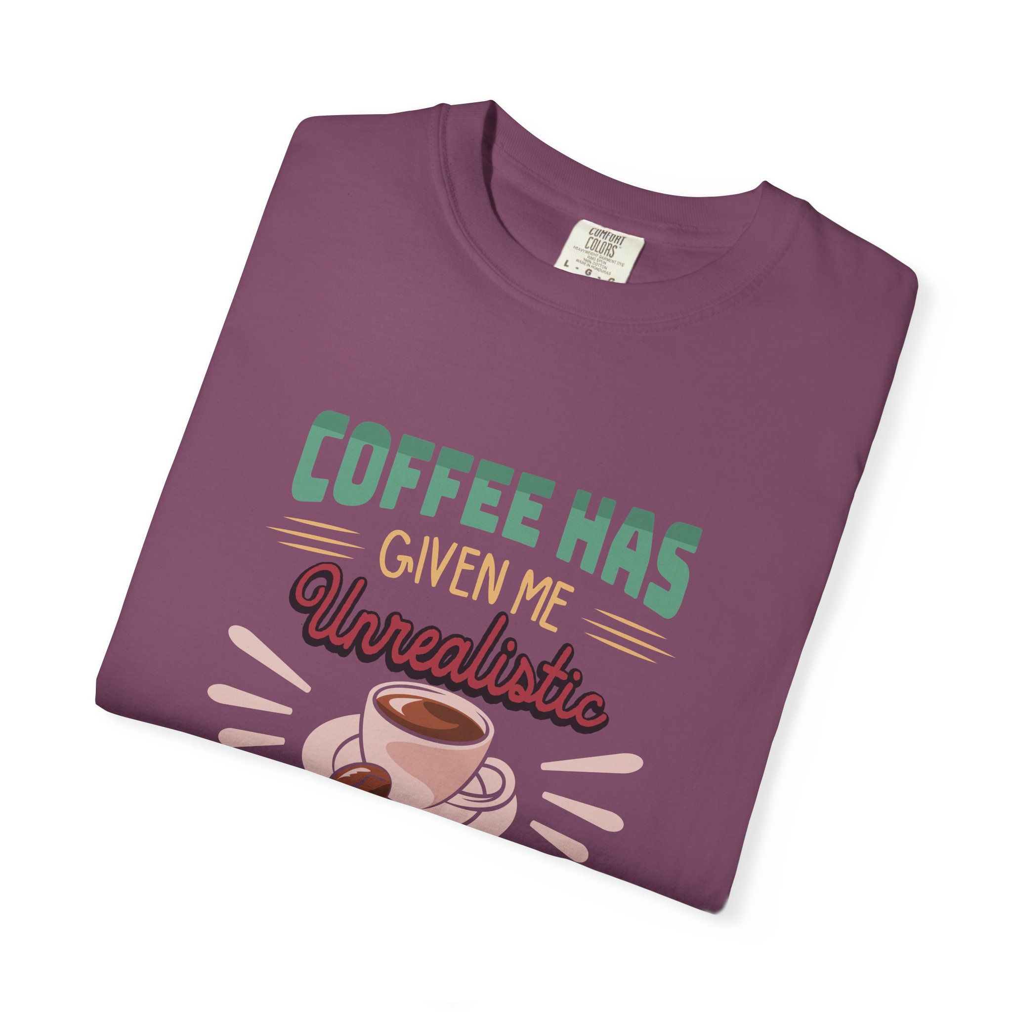Funny Coffee T-Shirt, Unisex Garment-Dyed Tee, Gift for Coffee Lovers, Casual Wear. - Image 39