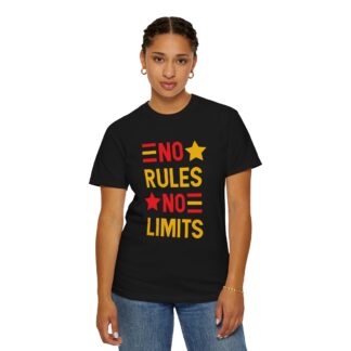 Sarcastic Quote T-Shirts: Bold Graphic Humor - No Rules No Limits Unisex Tee - Image 4