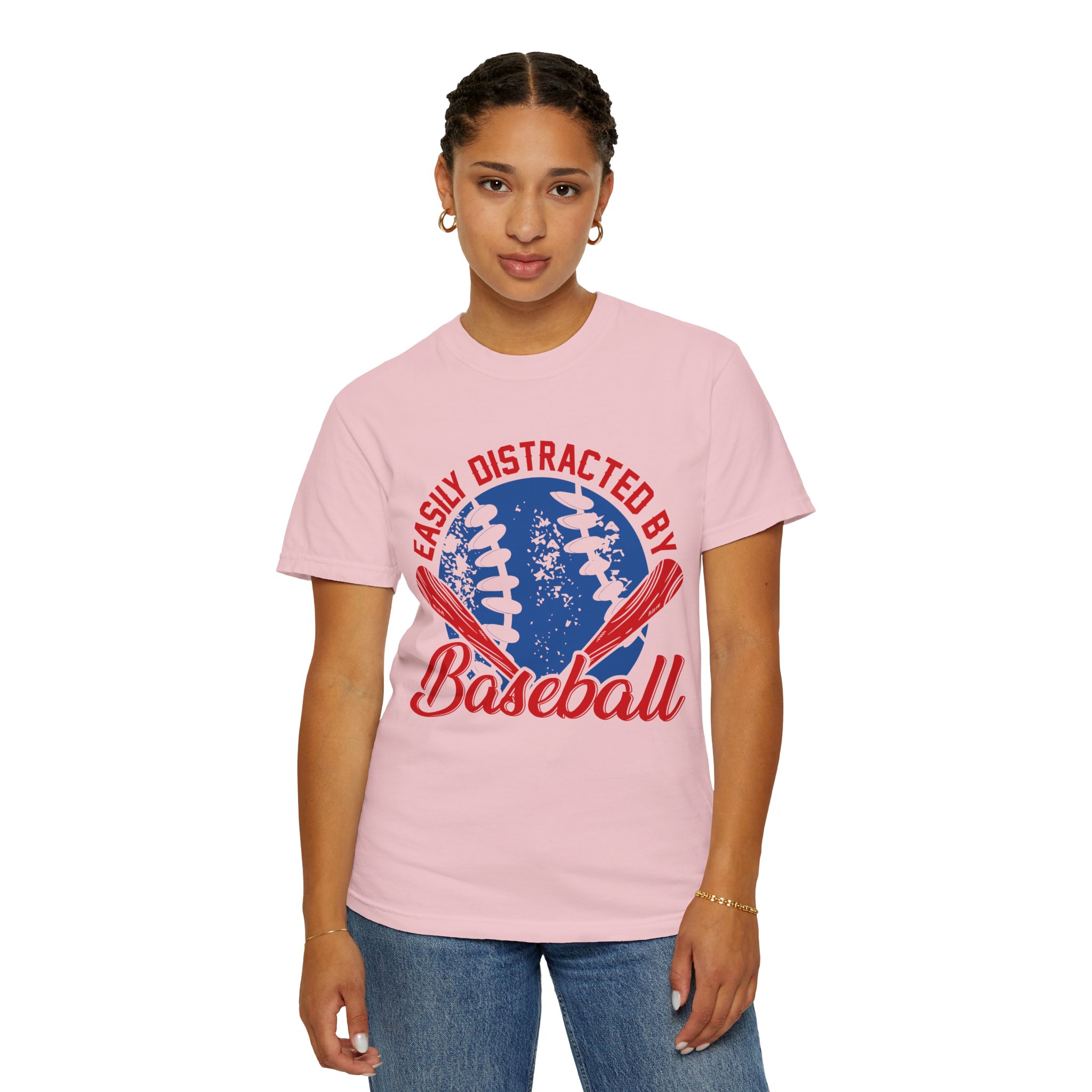 Unisex Baseball T-Shirt - Easily Distracted by Baseball, Sporty Tee, Gift for Baseball Lovers, Summer Wear, Casual Apparel. - Image 52