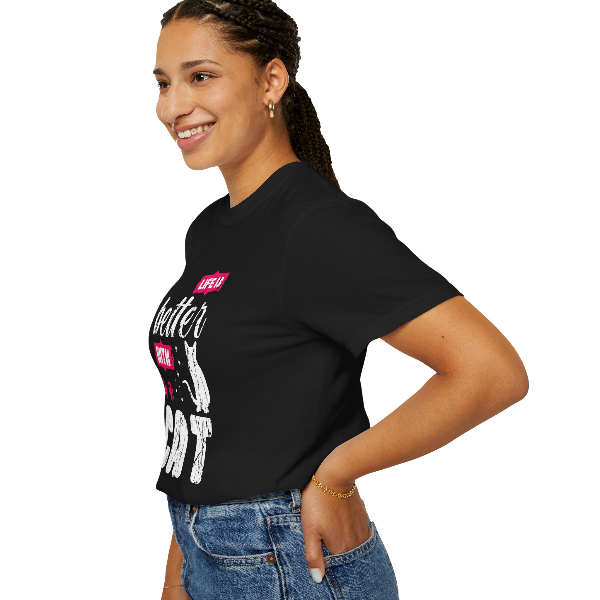 b2 - 5.17 - Life Is Better with Cat T-Shirt – Funny Cat Lover Graphic Tee for Cozy Vibes & Everyday Happiness. - Image 29