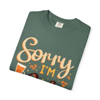 Funny coffee Tshirts for Coffee Lovers - Sorry I’m Latte Unisex Tee - Image 7