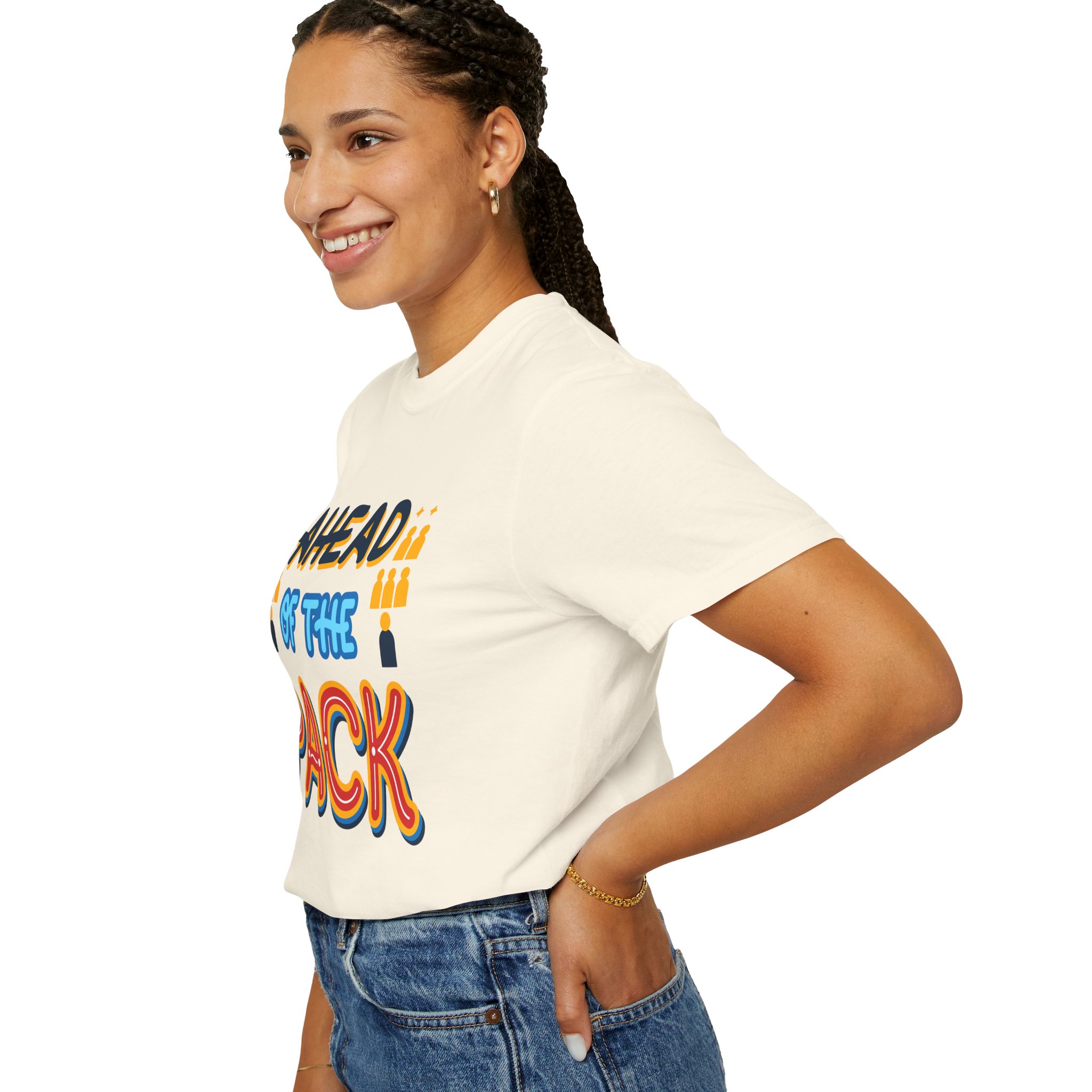 b2 - 2.8b - Ahead of the Pack T-Shirt – Retro Bold Graphic Tee for Leadership, Confidence & Standout Style. - Image 5