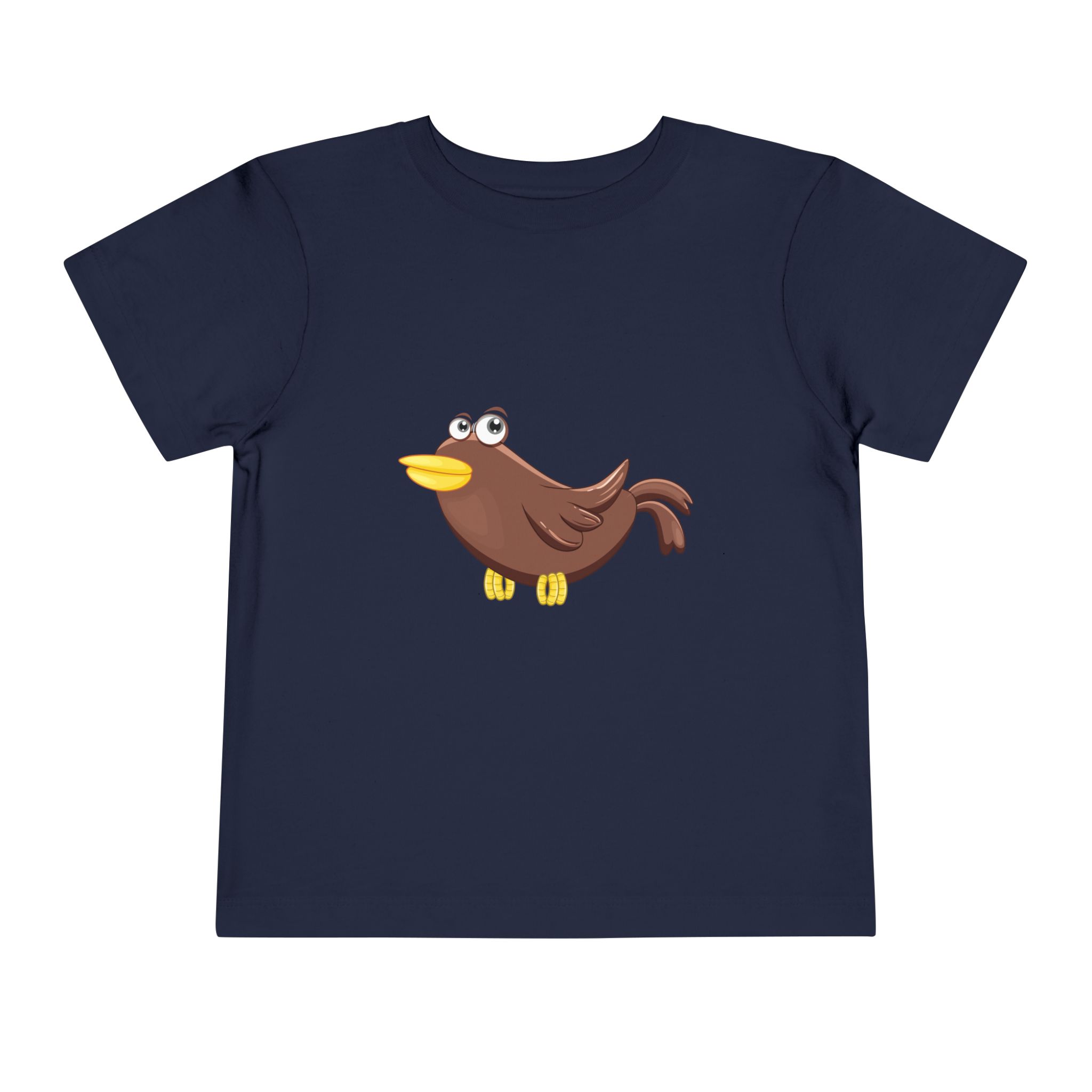 Cute Cartoon Brown Bird Toddler T-Shirt – Adorable Bird Graphic Tee for Kids, Boys & Girls. - Image 17