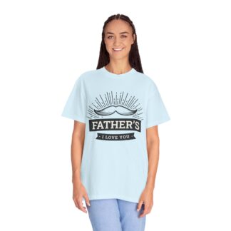 Father’s I Love You Vintage Mustache T-Shirt – Cute Love Graphic Tee for Dads, Perfect Gift for Father’s Day, Birthday & Special Celebration Wear. - Image 35