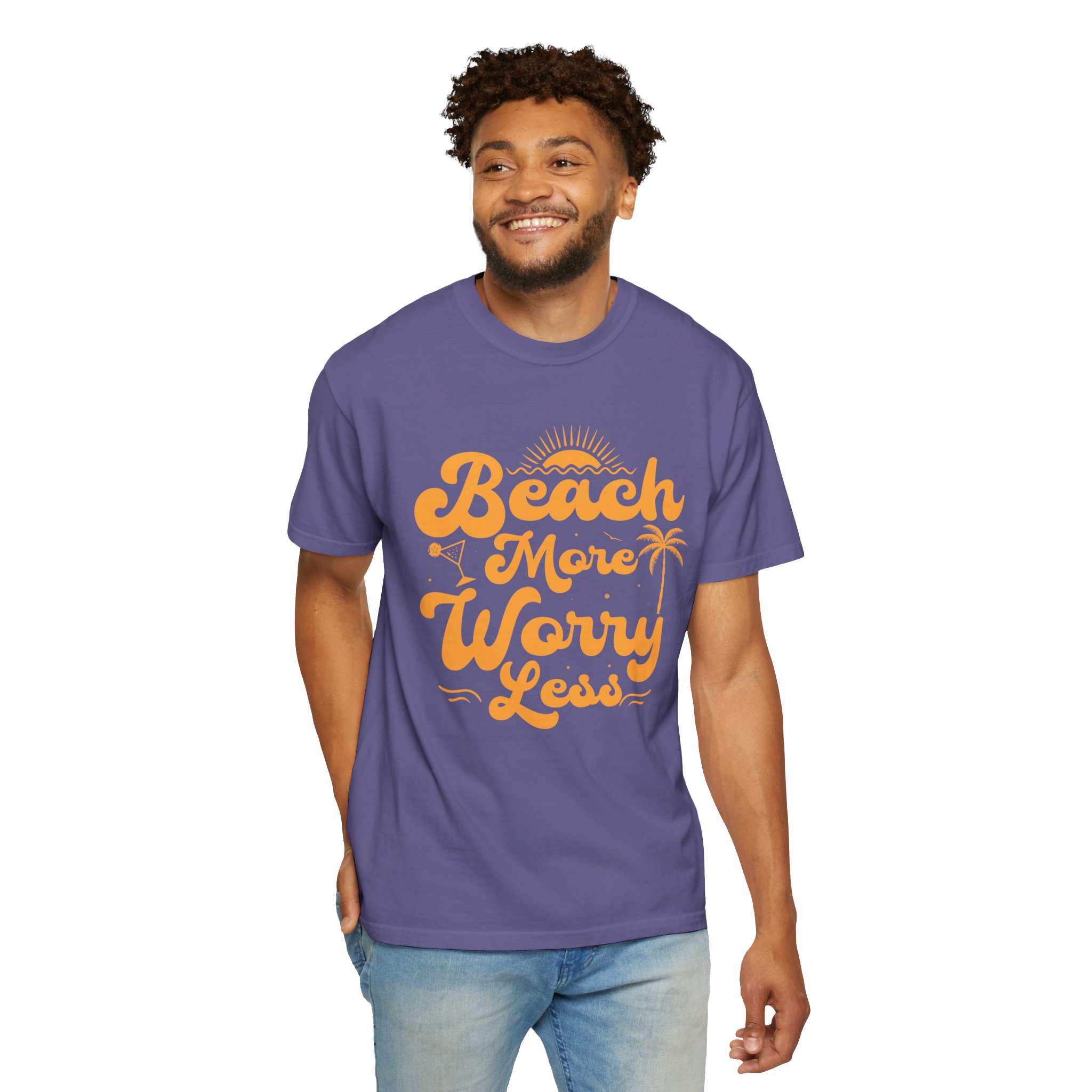 C - 13.12a - Beach Vibes T-Shirt - Unisex Garment-Dyed Tee, Summer Apparel, Gift for Beach Lovers, Vacation Outfit, Relaxing Days. - Image 38