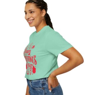 Happy Valentine’s Day Heart Design T-Shirt – Romantic Love Graphic Tee for Couples, Gift Giving & Festive Celebration. - Image 29