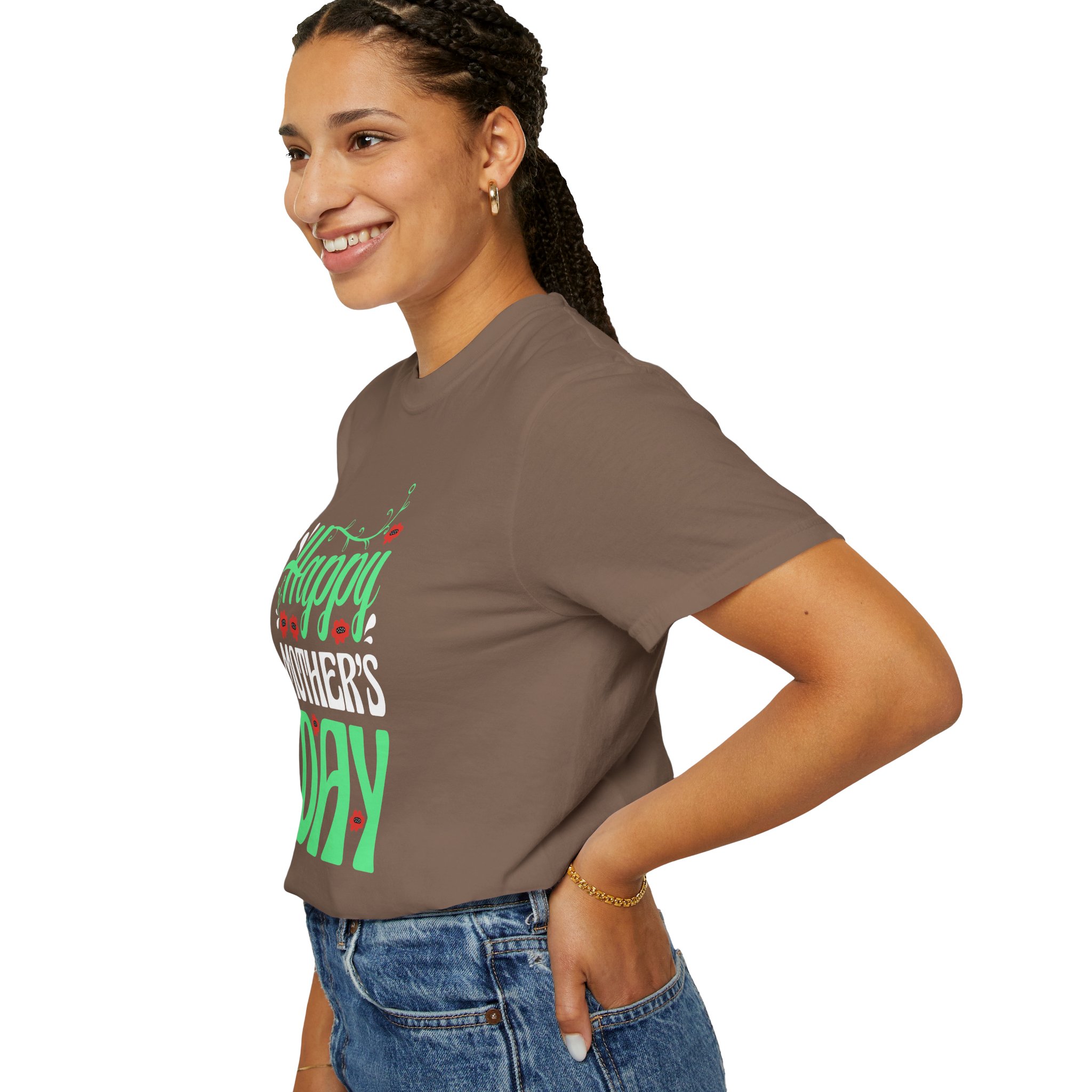 Happy Mother’s Day Festive Floral T-Shirt – Cute Love Graphic Tee for Moms, Perfect Gift Giving & Celebration Wear. - Image 13