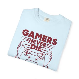 Retro Gaming Tshirt: Classic Arcade - Gamers Never Die They Just Respawn Unisex Tee - Image 7