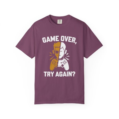 Gaming Tshirt for Boys - Playful Gamer Gift - Game Over Unisex Tee - Image 33