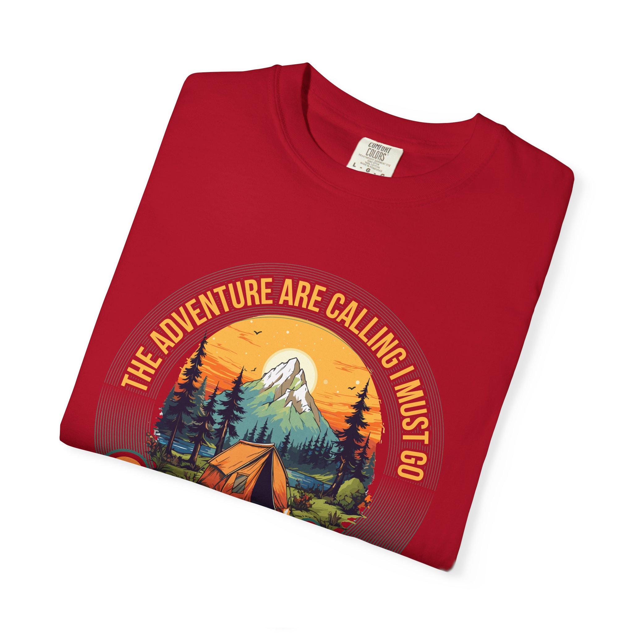 Adventure Camping T-Shirt, Unisex Garment-Dyed Tee, Camping Lovers Gift, Outdoor Adventure Shirt, Nature Graphic Tee. - Image 39