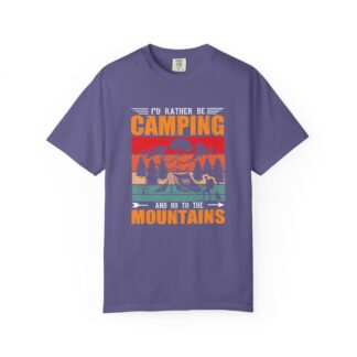 “I’d Rather Be Camping and Go to the Mountains” T-Shirt – Retro Outdoor Graphic Tee for Nature Lovers, Fun Adventure Wear & Perfect Gift Giving. - Image 33