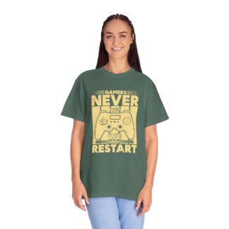 Gamer Controller t shirt for Gamers - Never Restart Gamer Controller Unisex Tee - Image 11