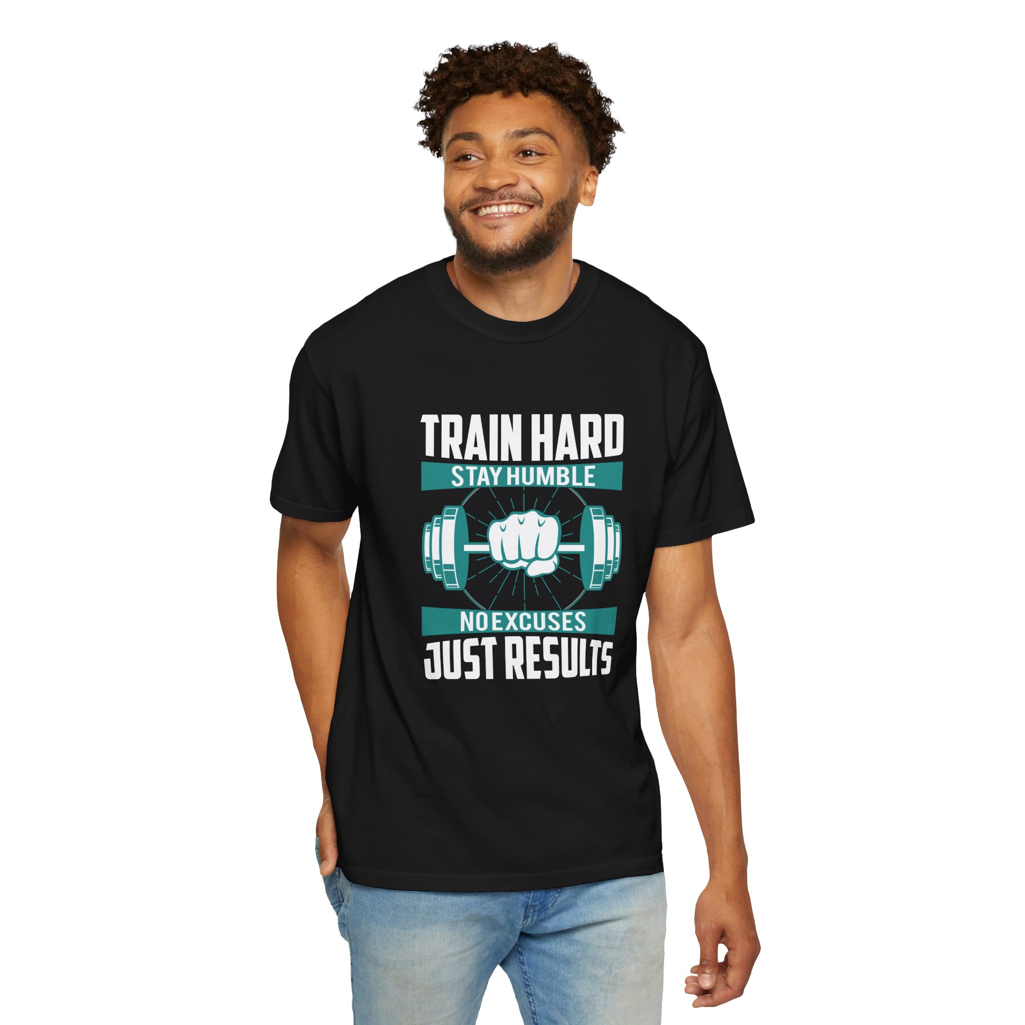 Gym Motivation T-Shirt - Train Hard Stay Humble Design, Fitness Apparel, Athleisure Wear, Workout Gear, Gift for Gym Lovers. - Image 22