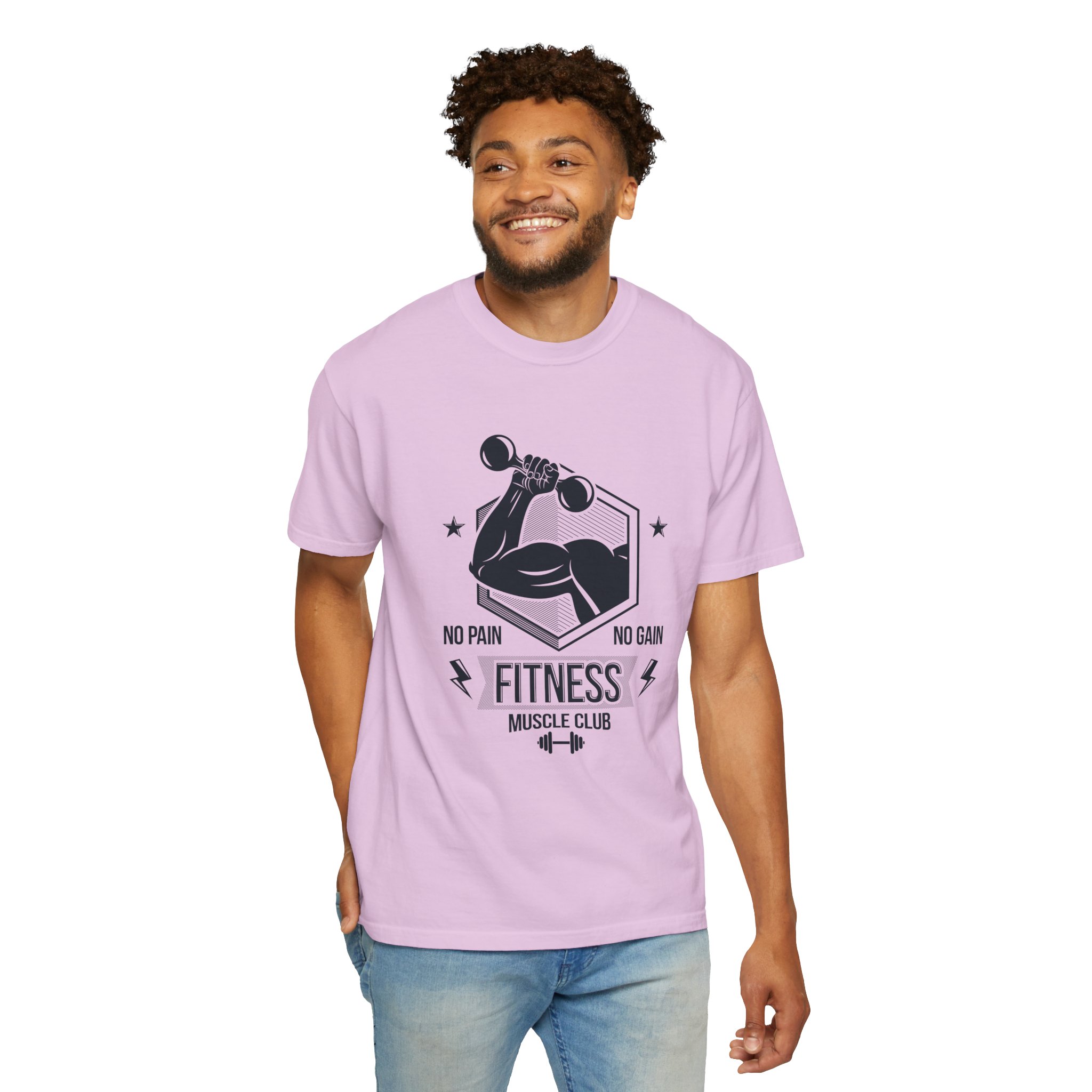 Fitness Muscle Club T‑Shirt — "No Pain No Gain" Gym Workout Tee. - Image 46