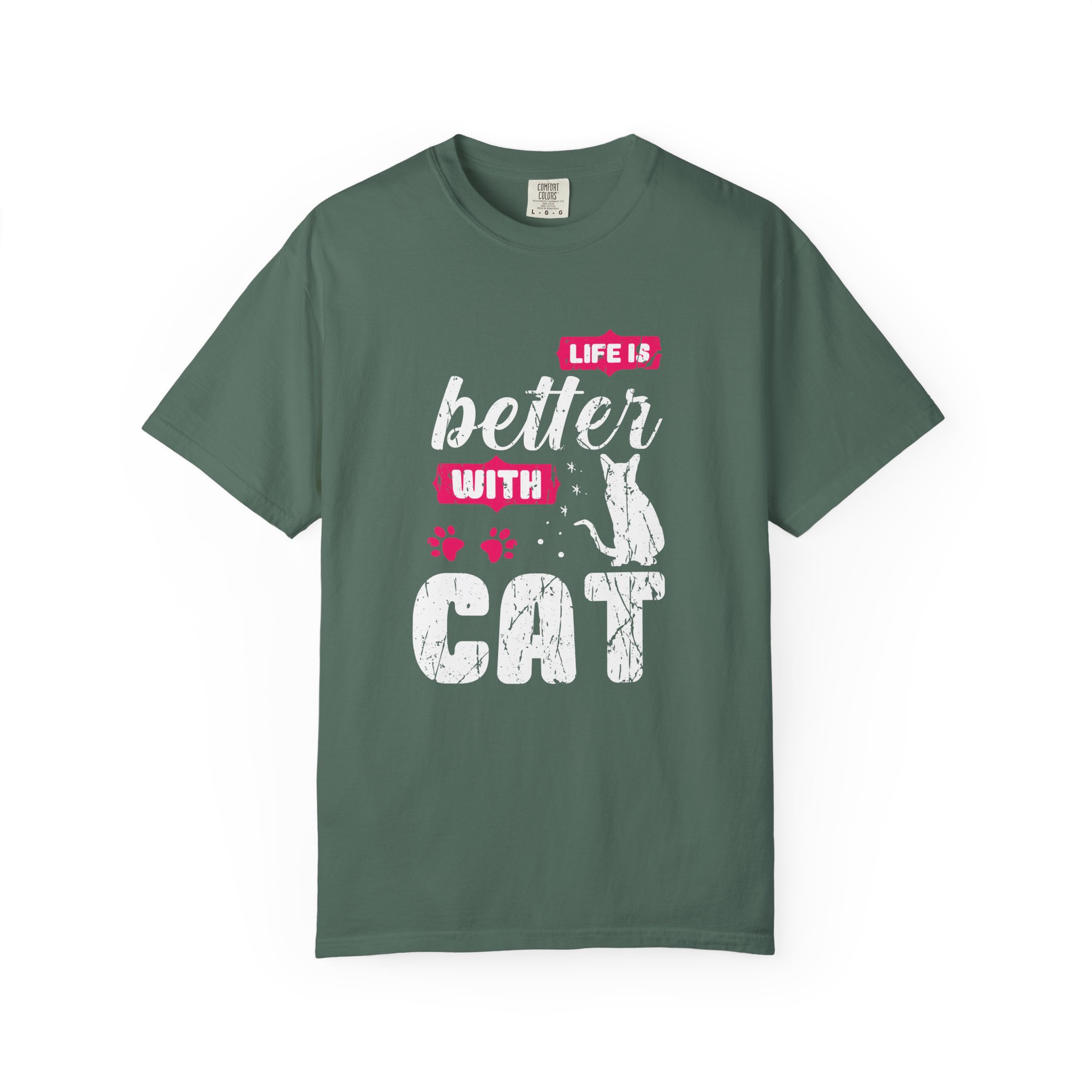 b2 - 5.17 - Life Is Better with Cat T-Shirt – Funny Cat Lover Graphic Tee for Cozy Vibes & Everyday Happiness. - Image 17