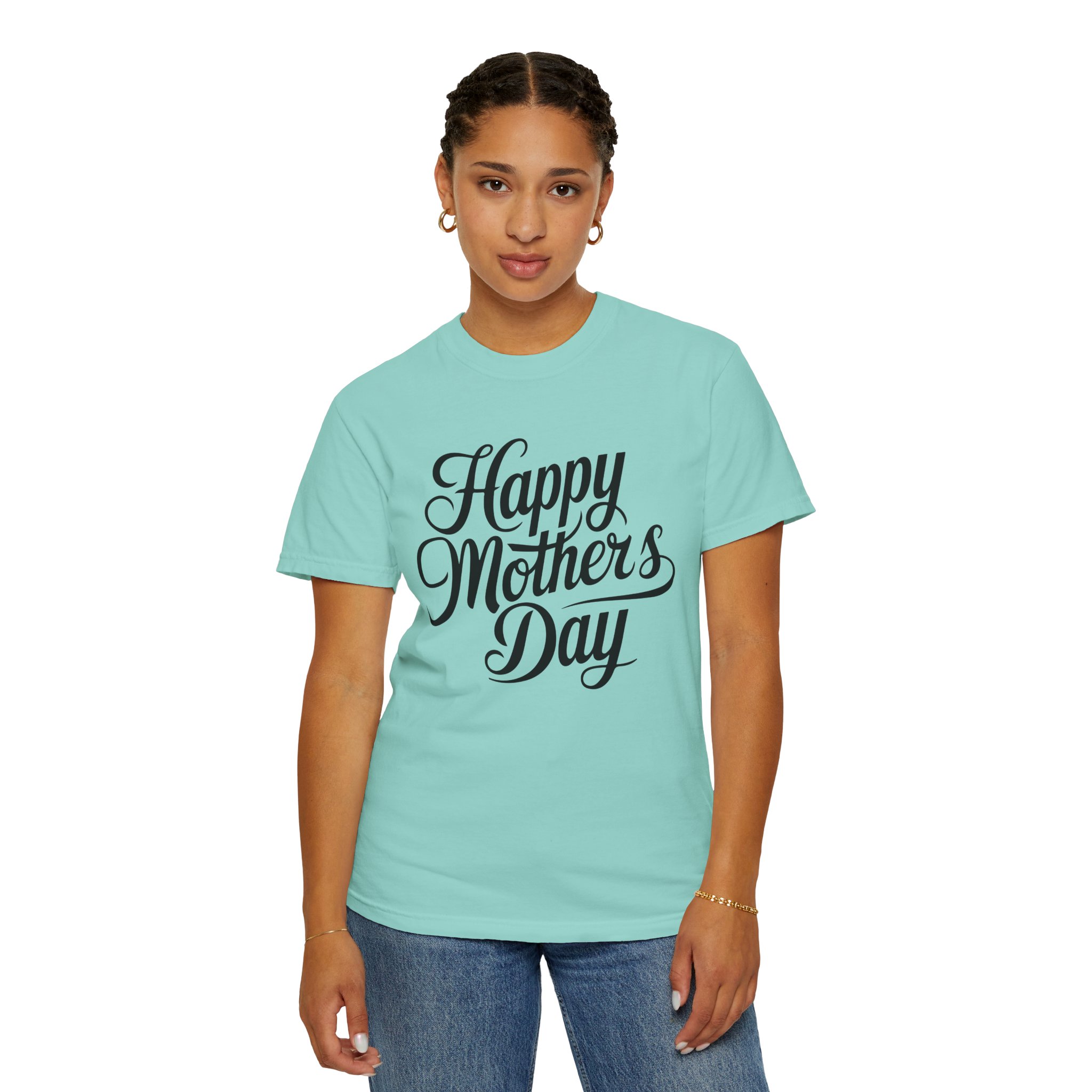 Happy Mother’s Day Script Mom Gift T-Shirt – Cute Love Graphic Tee for Moms, Perfect Gift Giving & Special Celebration Wear. - Image 28