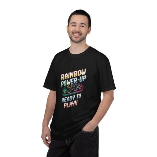 Funny gaming tee - Rainbow Gamer T-shirt for Unisex - Image 2