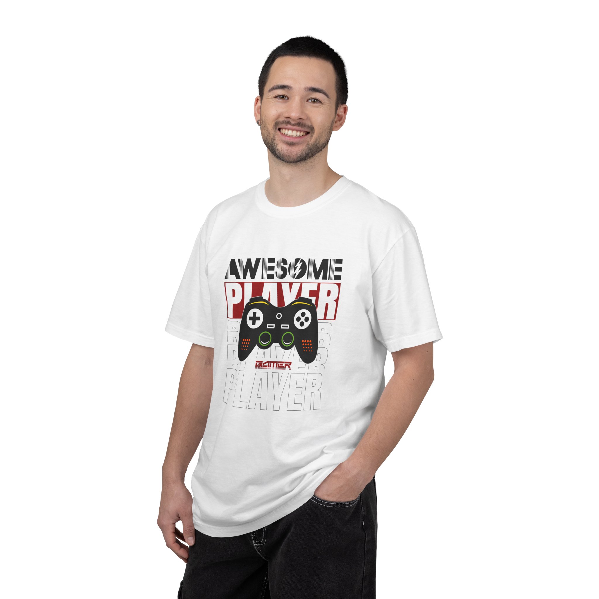 Gamer T-Shirt with Cool Controller Design, Awesome Player Tee, Unisex Video Game Shirt, Perfect Gift for Gamers, Casual Wear - Image 2
