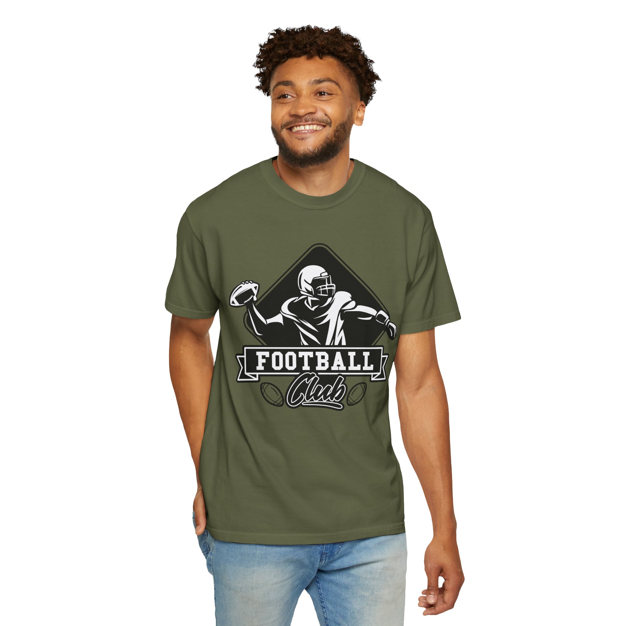 C - 16.15b - Football Club Unisex Garment-Dyed T-shirt | Casual Sportswear, Gift for Football Fans, Team Apparel, Perfect for Game Days. - Image 30