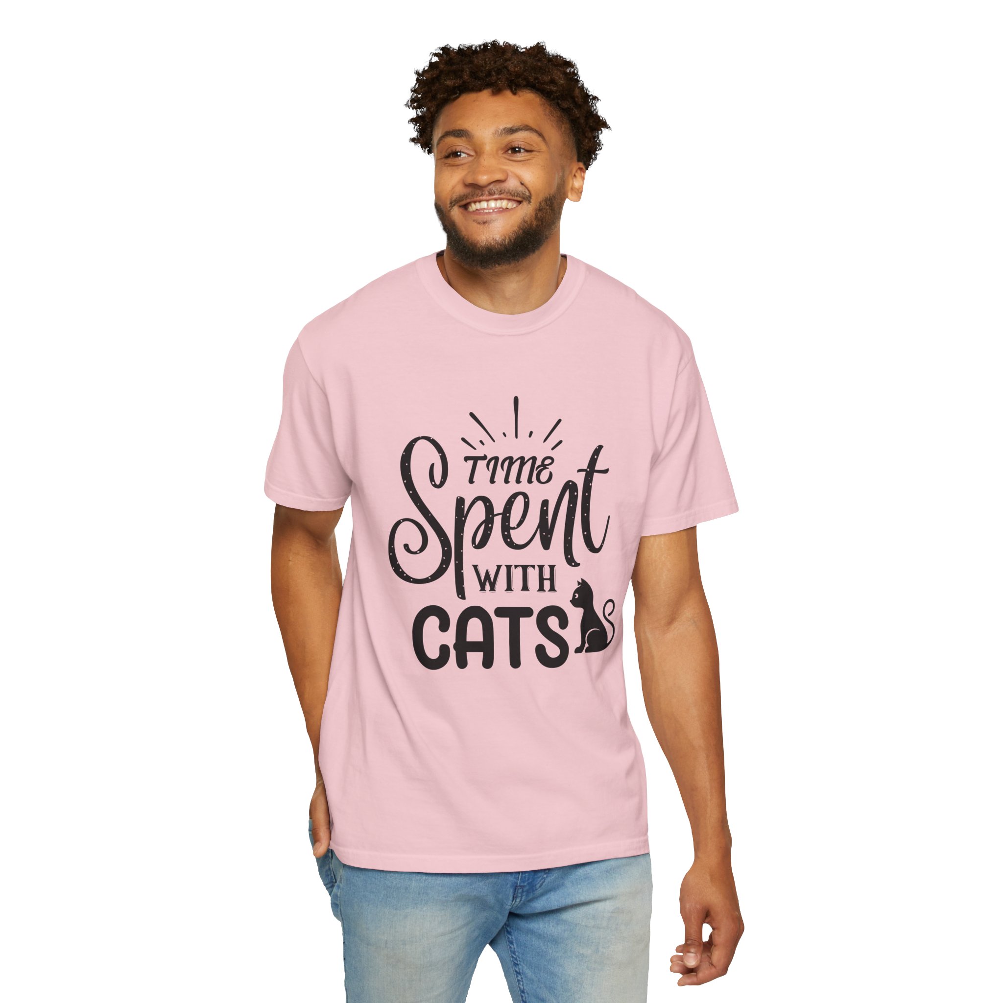 b2 - 5.13 - Time Spent with Cats T-Shirt – Heartwarming Cat Lover Graphic Tee for Cozy Moments & True Pet Love. - Image 6