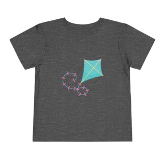 Playful Blue Kite Toddler T-Shirt – Cute Outdoor Fun Graphic Tee for Kids, Boys & Girls.
