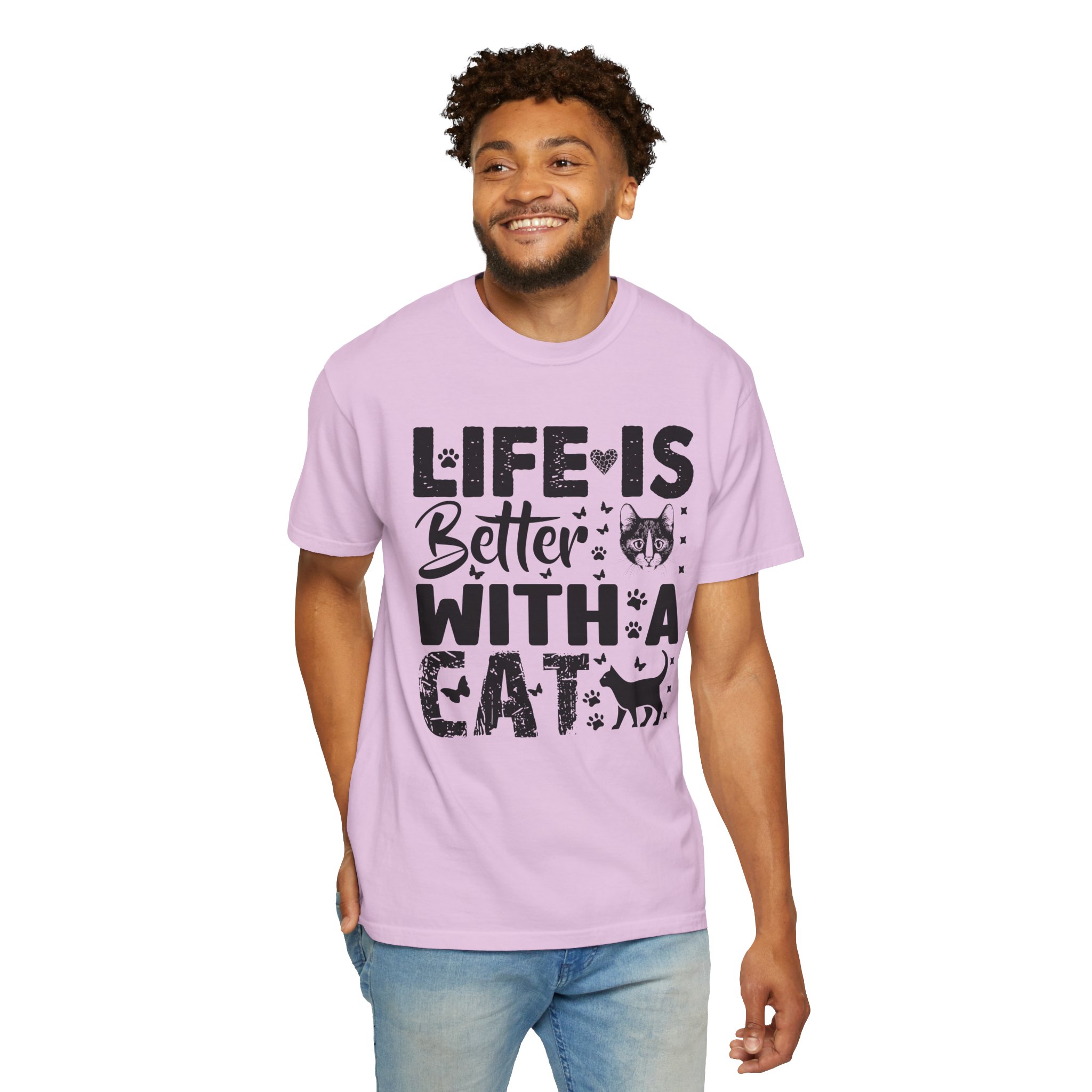 C - 5.18 - Life Is Better With A Cat lover T-Shirt. - Image 54