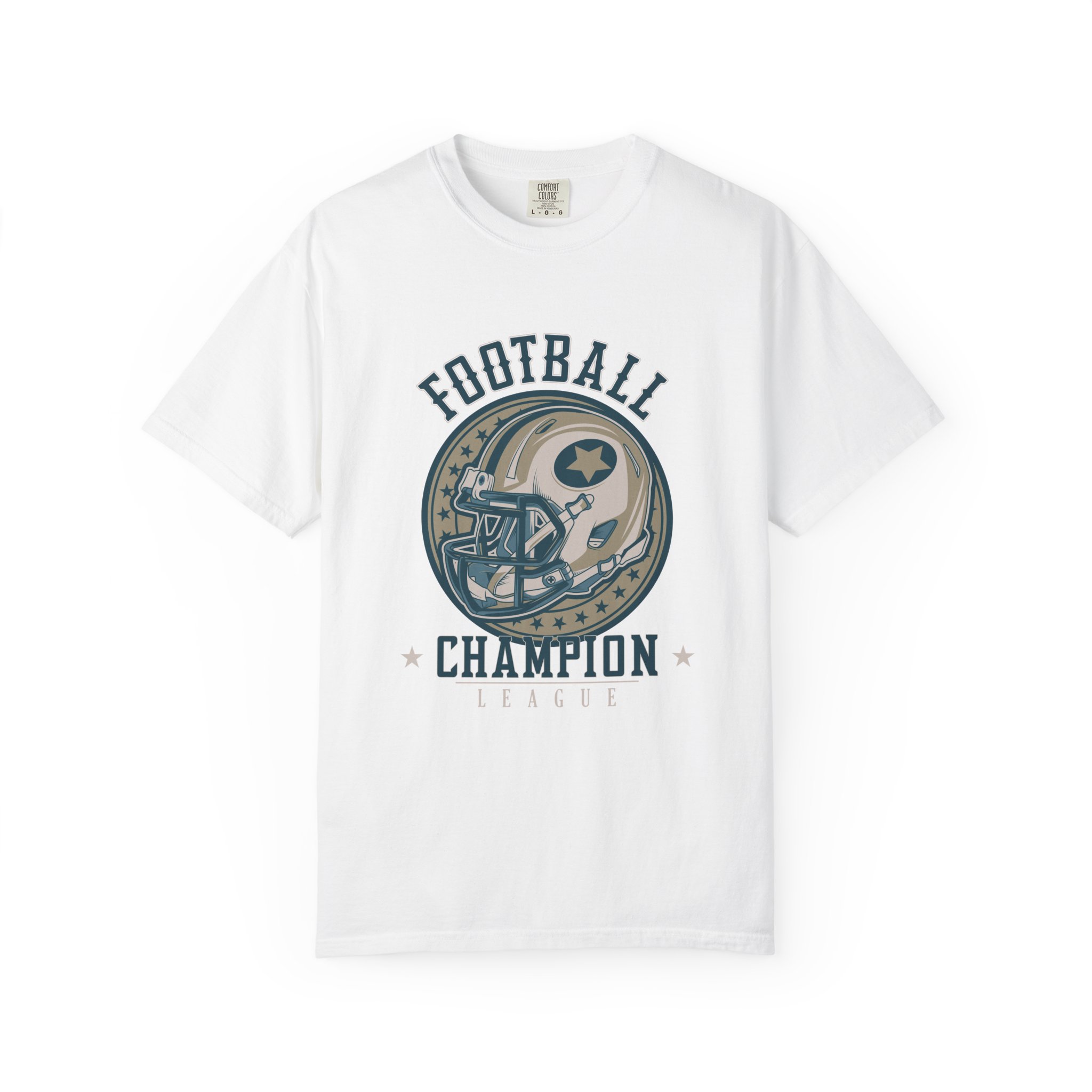 Football Champion T-Shirt, Unisex Garment-Dyed Tee for Sports Fans, Vintage Sports Apparel, Gift for Football Lovers, Casual Wear.